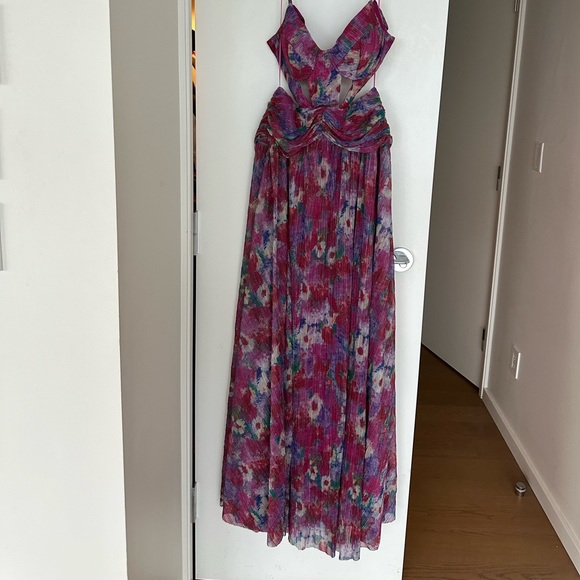 Cut out floor length, maxi gown - Picture 2 of 2